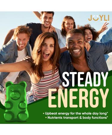 JOYLI Nutrition 2 Pack - Sea Moss Gummies for Adults & Kids Vegan Irish Sea Moss Supplement with Bladderwrack & Burdock Root Sugar-Free Immune Support Supplements - 60 Gummy Bears per Pack 60 Count (Pack of 2) - Buy Online on GoSupps.com