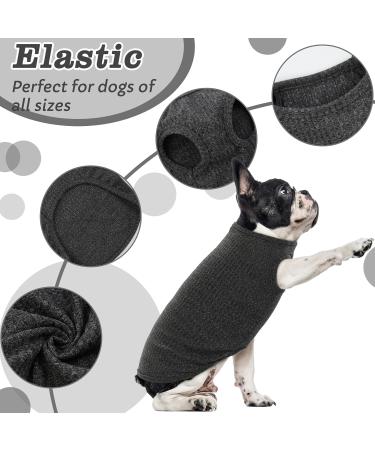 Hjumarayan Dog Sweater for Small Dogs - Washable & Elastic Striped Shirt for Chihuahua & Yorkshire Terrier (XXS Black) - Buy Online on GoSupps.com