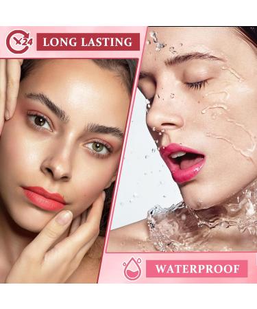 2PCS Lip Tint Set - Long Lasting Velvet Lip Gloss & Waterproof Lip Stain for Lips & Cheeks | Non-Sticky Makeup | International Shipping - Buy Online on GoSupps.com
