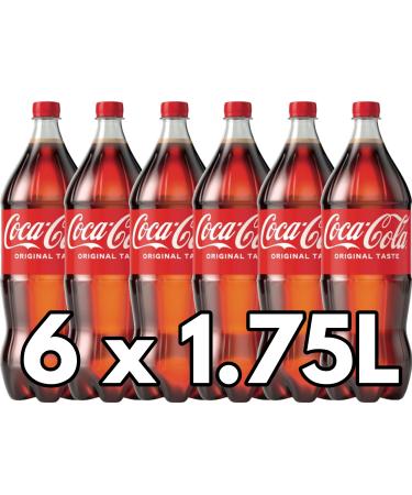 Coca-Cola Original Taste 1.75L | Pack of 6 | Great taste of Coca-Cola | Perfect with meals