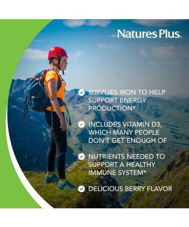 NaturesPlus Source of Life Women Liquid Multivitamin - 30 fl oz - Natural Berry Flavor - Whole Foods & Minerals - Healthy Immune System & Energy - Vegetarian Gluten-Free - 30 Servings - Buy Online on GoSupps.com