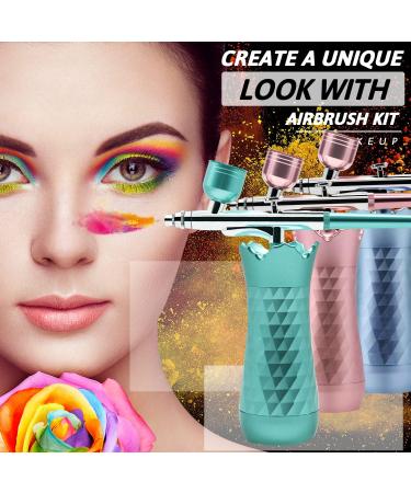 Mini Airbrush Kit: Handheld Rechargeable Cordless Airbrush for Makeup, Cake Decorating, Nail Art & More (Green) - Buy Online on GoSupps.com