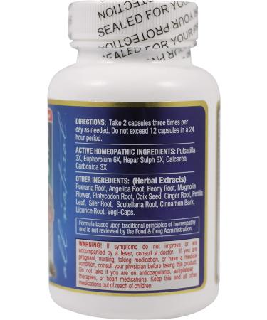 Clear Sinus Ear Homeopathic Herbal Relief Formula - 60 Caps - Buy Online on GoSupps.com