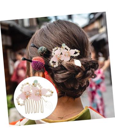 FRCOLOR Accessories comb bride hair hanfu hair chinese hairpin wedding headwear flower tassel hairpins flower headpiece hanfu hair accessories for bride classical metal pair Comb - Buy Online on GoSupps.com