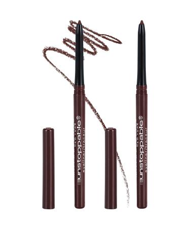 Maybelline Unstoppable Mechanical Eyeliner Pencil Dual Pack, Cinnabar, 0.02 oz 2 Count CINNABAR