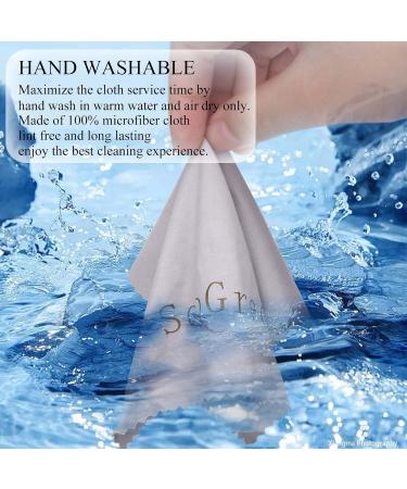 Microfiber Glasses Cleaning Cloth - Scratch Resistant Lint-Free Wipes for Eyeglasses Camera Phone & Screens - 2 Pack - Buy Online on GoSupps.com