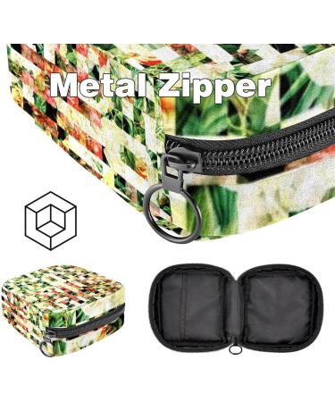 Colorful Menstrual Pad Bag with Zipper | Ladies' Tampon & Napkin Storage for Women & Girls - Buy Online on GoSupps.com