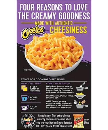 Cheetos Mac & Cheese Four Cheese Pasta 2-Pack - 340g - Buy Online on GoSupps.com