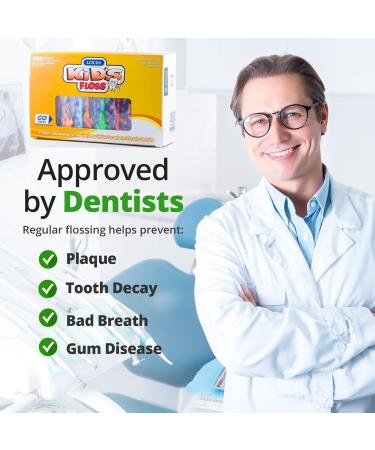 Kids Floss - 200 Individually Wrapped Kids Flossers. - Buy Online on GoSupps.com