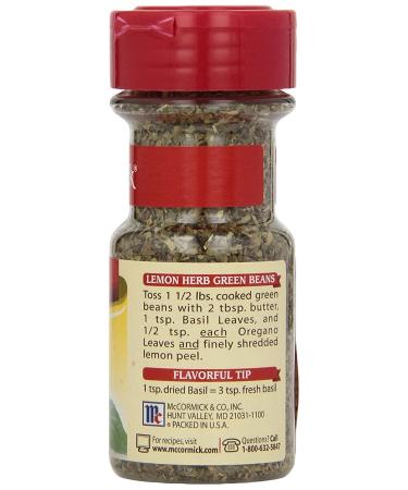 McCormick Basil Leaves - 0.62 oz: Premium Quality, Fresh and Aromatic Herb - Buy Online on GoSupps.com