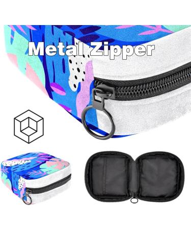 GIAPB Sanitary Napkin Storage Bag - Cartoon Blue Plant Pattern Color2359 - Buy Online on GoSupps.com