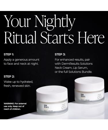 DermResults Solutions Night Cream Hydrating Overnight Moisturizer with Tri-Lipid Complex Mango Butter Vitamin E acetate and Red Maple Bark Extract 1.7 oz / 50 ml by Arbonne. - Buy Online on GoSupps.com