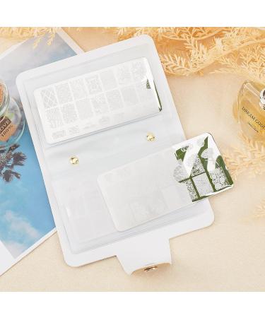 NICENEEDED 20 Slots Image Stamper Plate Collection Colorful Nail Art Stamper Holder Storage Bag Reusable Nail Plate Nail Art Image Holder Organizer Tool for Nail Art DIY Tool - Buy Online on GoSupps.com