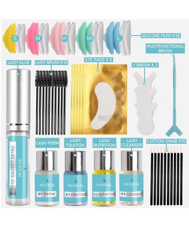 AYASAL Lash Lift Kit - 2023 Upgraded Eyelash Perm for 6 Weeks | Professional Semi-Permanent Eyelash Kit for Salon & Home Use - Buy Online on GoSupps.com