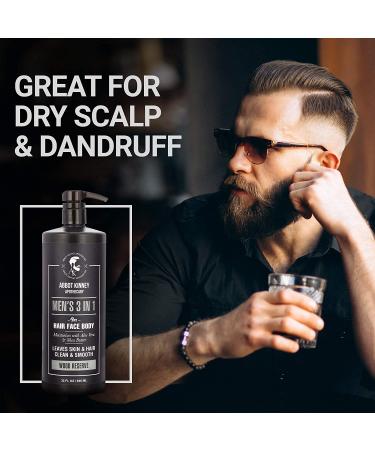 Abbot Kinney Apothecary Men's 3-in-1 Moisturizing Shampoo, Conditioner, and Body Wash - Wood Reserve 32oz - Buy Online on GoSupps.com
