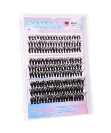 Self Adhesive Eyelashes Kit | 180 Reusable Cluster Lashes - No Glue Mixed Lengths 8-18mm | 30D 40D 50D | Includes Tweezers | International Shipping Available - Buy Online on GoSupps.com