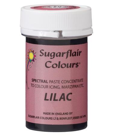 Sugarflair Lilac Spectral Food Colouring Paste Highly Concentrated for Use with Sugar Pastes Buttercream Royal Icing or Cake Mix Vibrant Colour Dye - 25g