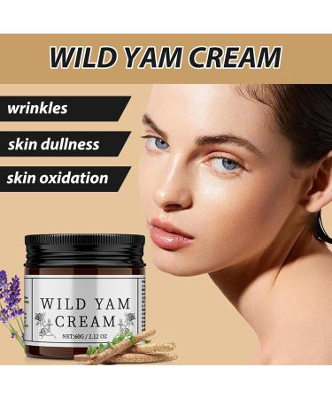 Organic Wild Yam Cream | Hydrating Night Cream for Men & Women | Natural Moisturizer - 3pcs for Soft Skin - Buy Online on GoSupps.com