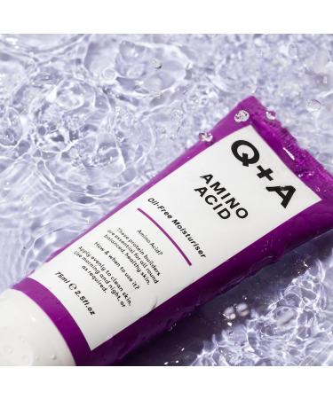 Q+A Amino Acid Oil Free Moisturiser 75ml | Hydrating & Lightweight Formula | Ideal for All Skin Types - Shop Internationally - Buy Online on GoSupps.com