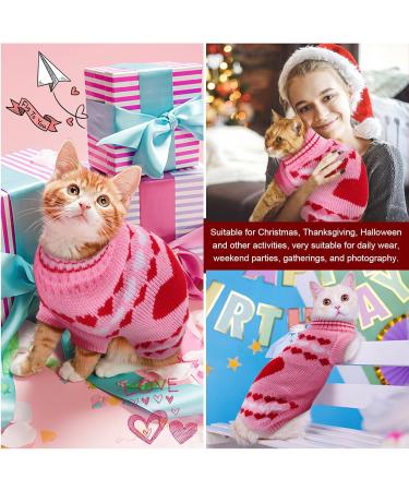 Actoys Pink Cat Sweater - Warm Winter Clothing for Cats | Cozy & Stylish Cat Apparel - Buy Online on GoSupps.com