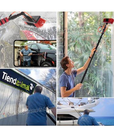 Washing Kit: 3.6-6 M Water Fed Telescopic Brush Squeegee and Soap Dispenser Window Cleaning Pole Window Cleaner Equipment Car Cleaning Brush (35cm Brush Head 3.6M) 35cm Brush Head 3.6M - Buy Online on GoSupps.com