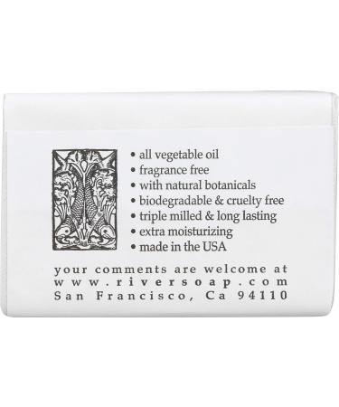 River Soap Co. Milk & Honey Complexion Bar 4.5 oz - Large Wrap Bar Soap - Buy Online on GoSupps.com