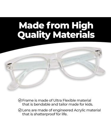 GALVANOX Ava & Ethan Blue Light Glasses for Kids | Blue Light Blocking for Ages 3-12 | Clear Perfect for Computer & Gaming - Buy Online on GoSupps.com