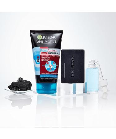 Garnier Pure Active - Solid Cleanser - With Charcoal and Salicylic Acid - Anti-Imperfections - 100g - Buy Online on GoSupps.com