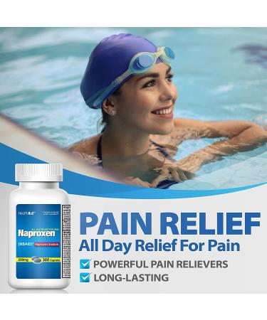 HealthA2Z Naproxen Sodium 220mg (NSAID) 300 Count - Fast Pain Relief and Fever Reducer - Buy Online on GoSupps.com