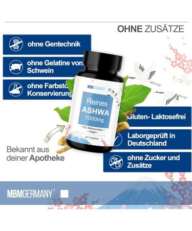 MBMGermany High Dose Organic Ashwagandha - Pure Roots Ashwa Pro + KSM-66 Lab-Tested in Germany - Boost Your Wellness - Buy Online on GoSupps.com