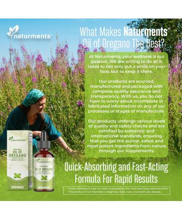 Naturments Oregano Oil Drops for Immune Support & Gut Health. Vegan, Non-GMO, Sugar Free & Gluten Free Organic Wild Mediterranean Oregano Oil with Organic Extra Virgin Olive Oil - 1 Fl Oz 30 Ml - Buy Online on GoSupps.com
