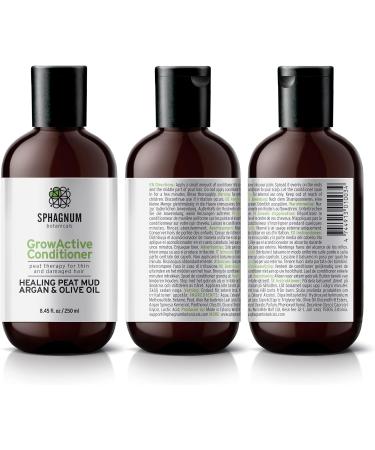 Natural Argan Oil Hair Growth Shampoo & Conditioner with Peat Mud - Prevents Hair Loss, Repairs Thin & Damaged Hair - SLS & Paraben Free - Buy Online on GoSupps.com
