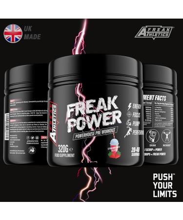 Freak Power Pre Workout 320g Pre Workout Powder (Strawberry Slush) - Buy Online on GoSupps.com
