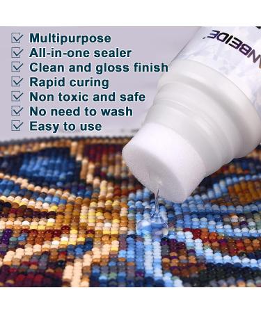LANBEIDE Diamond Painting Sealer 120ML - Permanent Hold & Shine Effect for 5D Diamond Painting and Puzzle Glue - Buy Online on GoSupps.com
