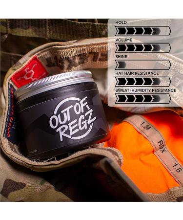 Out of Regz Operator Pomade - Strong Hold Water-Based Hair Styling Cream for Men - Matte Finish with Natural Oils - 4oz - Buy Online on GoSupps.com