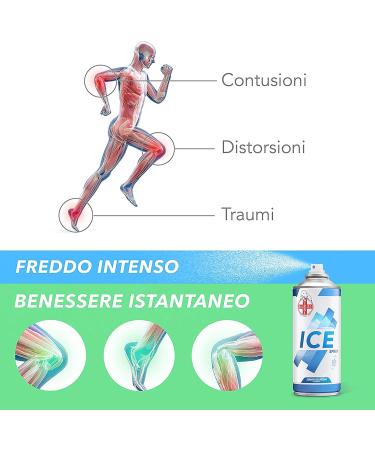 AIESI Cold Spray with Menthol 400ml - Ice Spray (Pack of 12) | Made in Italy | Fast International Shipping - Buy Online on GoSupps.com