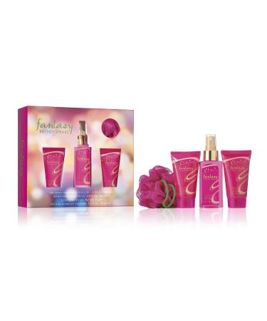 Britney Spears Fantasy Women's Fragrance 4 Piece Gift Set Eau de Parfum 3.4 fl. oz