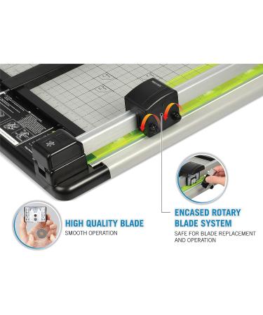CARL Heavy Duty Rotary Paper Trimmer 15inch - 12220 Black And Silver 15-Inch - Buy Online on GoSupps.com