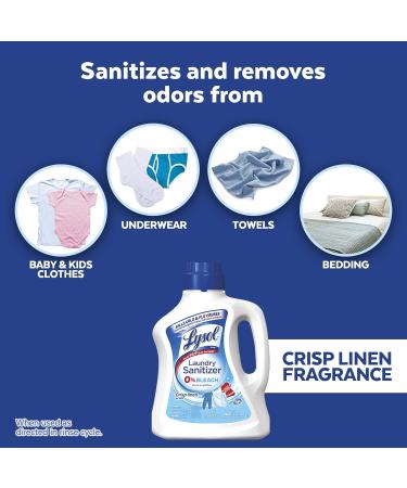 Buy Lysol Laundry Sanitizer Additive Crisp Linen 90oz - Effective Laundry Disinfectant for Fresh & Clean Clothes - International Shipping Available - Buy Online on GoSupps.com