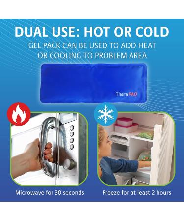 TheraPAQ Wrist Ice Pack Wrap - Hot & Cold Gel Compression for Pain Relief from Arthritis, Carpal Tunnel, Swelling - Reusable Hand Ice Pack for Athletes, Elderly & Pregnancy - Buy Online on GoSupps.com