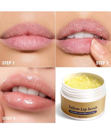 Lot de 2 gommages l vres au sucre et au s bum - Soin naturel pour les l vres fonc es - limine en douceur les cellules mortes - Pour une peau douce et souple - Buy Online on GoSupps.com