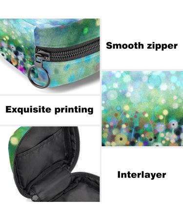 Stylish Menstruation Pad Bag with Zipper | Floral & Dandelion Women's Napkin & Tampon Organizer - Buy Online on GoSupps.com