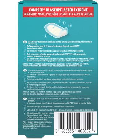 Buy Compeed Bladder Plaster - Extreme Hydrocolloid Patches for Blisters on Heels | 2-Pack (12 Pieces) - Fast International Shipping - Buy Online on GoSupps.com