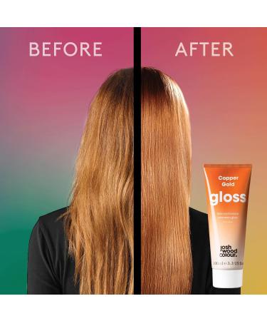 Josh Wood Hair Gloss (Copper) - Semi-Permanent Vegan Cream for Strawberry Blonde & Golden Tones - Lasts up to 6 Washes - 100ml - Buy Online on GoSupps.com