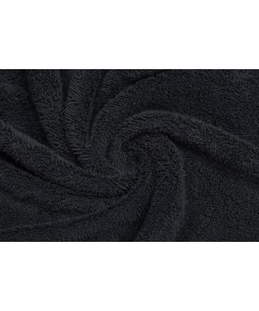 PERFEHAIR Black Salon Towels 2-Pack - 16x27 Inches for Barber, Gym, Bath, Spa - Cotton Hand Towel for Shaving and Shampoo - Black - Buy Online on GoSupps.com