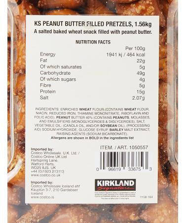 Kirkland Signature Peanut Butter Pretzels 55 oz - Delicious Snack for All Occasions - Buy Online on GoSupps.com