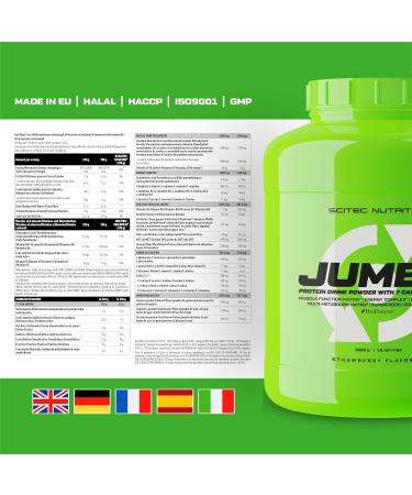 Scitec Nutrition Jumbo Strawberry - High-Calorie Weight Gainer 3.52 kg | Multi-Component Protein & Superfood Blend - Buy Online on GoSupps.com