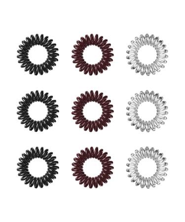 Invisibobble Mix - True Black Chocolate Brown & Crystal Clear - Pack of 3 (3 x 3 Pieces) for Effortless Hair Styling - Buy Online on GoSupps.com