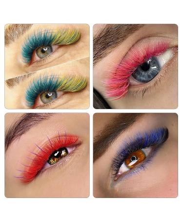 EMEDA Volume Lash Extensions Mix 8 Colored Easy Fan Self Fanning Volume Lashes D Curl 15mm - 15mm (Pack of 1) - Buy Online on GoSupps.com