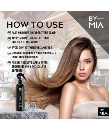 BY MIA Hair Tonic for Men and Women 400 ml | Scalp Tonic | Strengthens Hair | Promotes Healthy Hair Growth | Fresh and Refreshing Formula | Formula - Buy Online on GoSupps.com